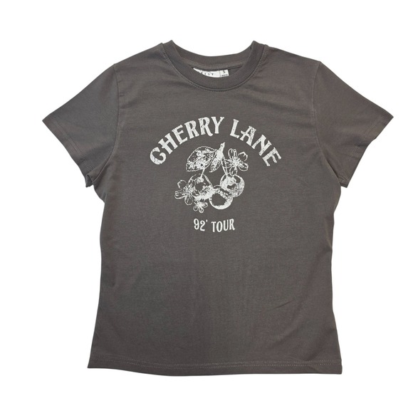 Daisy Street Cherry Lane 92 Tour Graphic Tee T-Shirt Gray - Picture 1 of 7